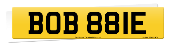 Registration number BOB 881E